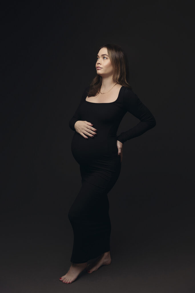pregnancy photography Phoenix, studio maternity session