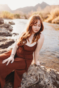 Phoenix senior session for graduation at salt river 