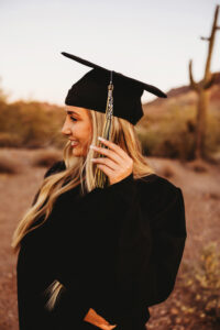 Phoenix senior portrait session at Lost Dutchman State Park 