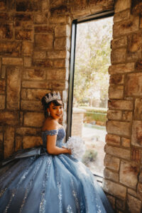 Phoenix Quinceañera Portrait Photography  inside Ashley castle 