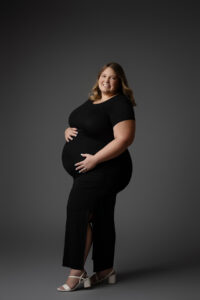 Studio maternity photos in Phoenix at Shanyn Nicole Studios