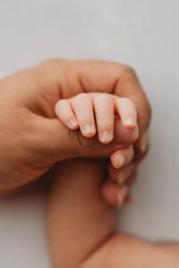 detail shot of newborn during phoenix newborn session