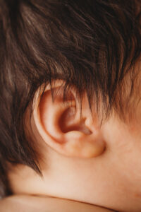 detail shot of newborn during phoenix newborn session