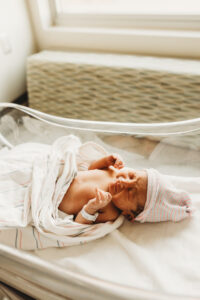 newborn baby at fresh 48 session at banner desert medical center best place to deliver baby in mesa AZ 