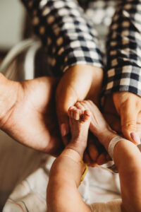 newborn baby at fresh 48 session at banner desert medical center best place to deliver baby in mesa AZ 