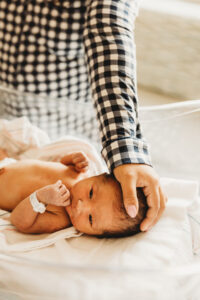 newborn baby at fresh 48 session at banner desert medical center best place to deliver baby in mesa AZ 