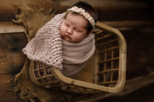 baby in newborn session in scottsdale AZ 