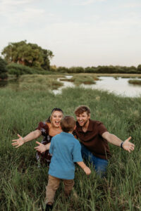 family during photoshoot in arizona