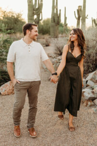 parents walking during photoshoot